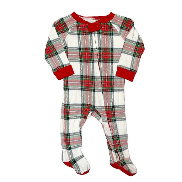 Wonder Shop Plaid Sleeper PJs Size 3-6m - Picture 1 of 5